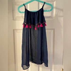 NWT Navy beach coverup, size 6